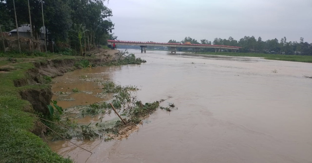 দেওয়ানগঞ্জে নদীর ভাঙন